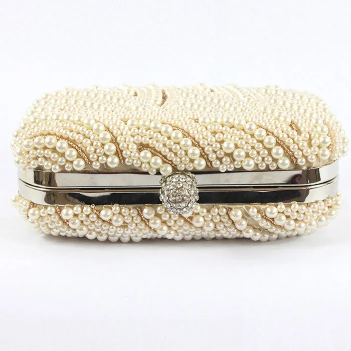 Amazing Pearl With Crystal/Rhinestone Chain Clutches