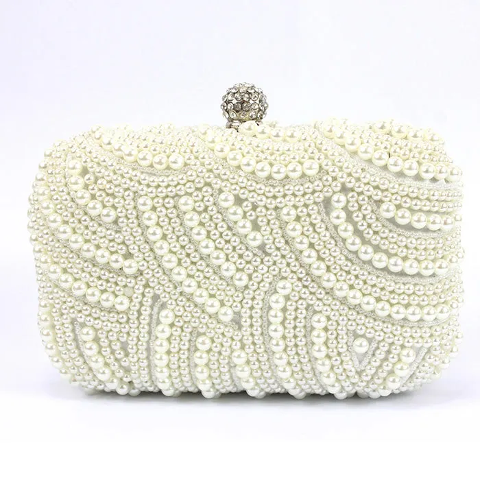 Amazing Pearl With Crystal/Rhinestone Chain Clutches