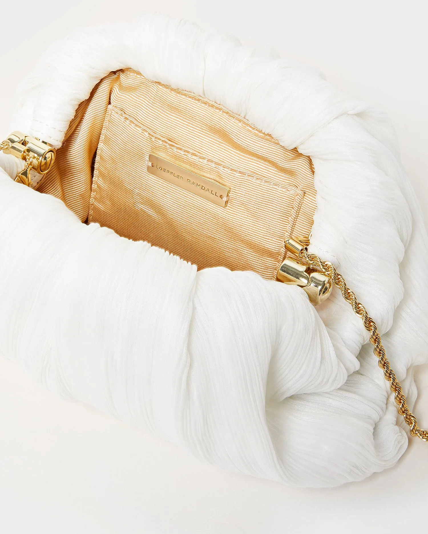 Bailey Pearl Pleated Dome Clutch