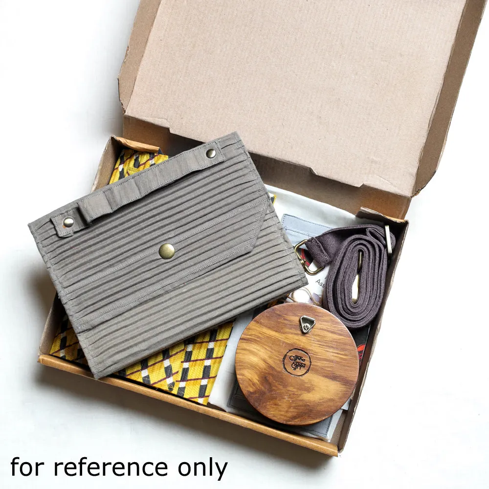 Beige - DIY Box Sling Bag / Clutch with Changeable Sleeve