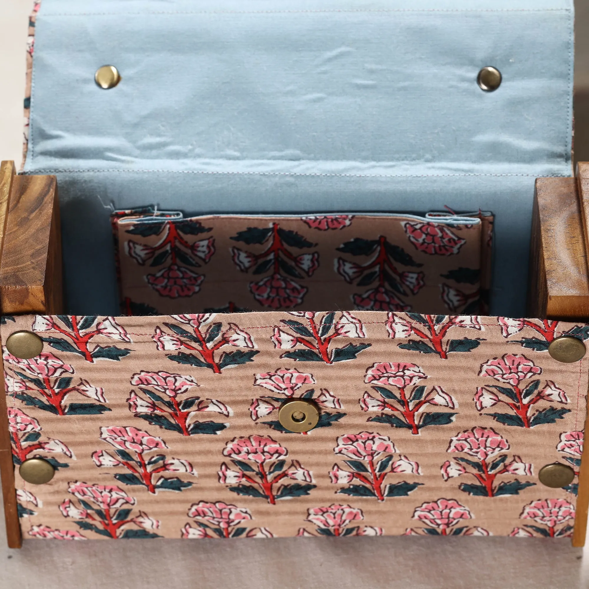 Beige - DIY Box Sling Bag / Clutch with Changeable Sleeve