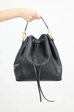 Black Epi Leather Petit Noé Bucket Bag