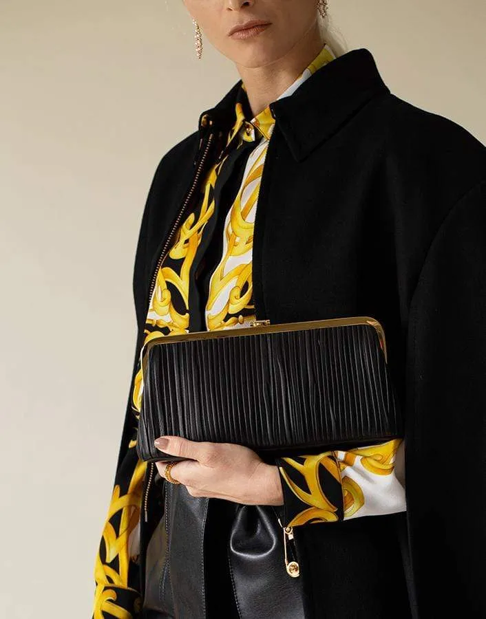 Black Susanna Frame Clutch