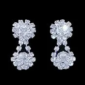Bridal Wedding Jewelry Set Crystal Rhinestone Flower