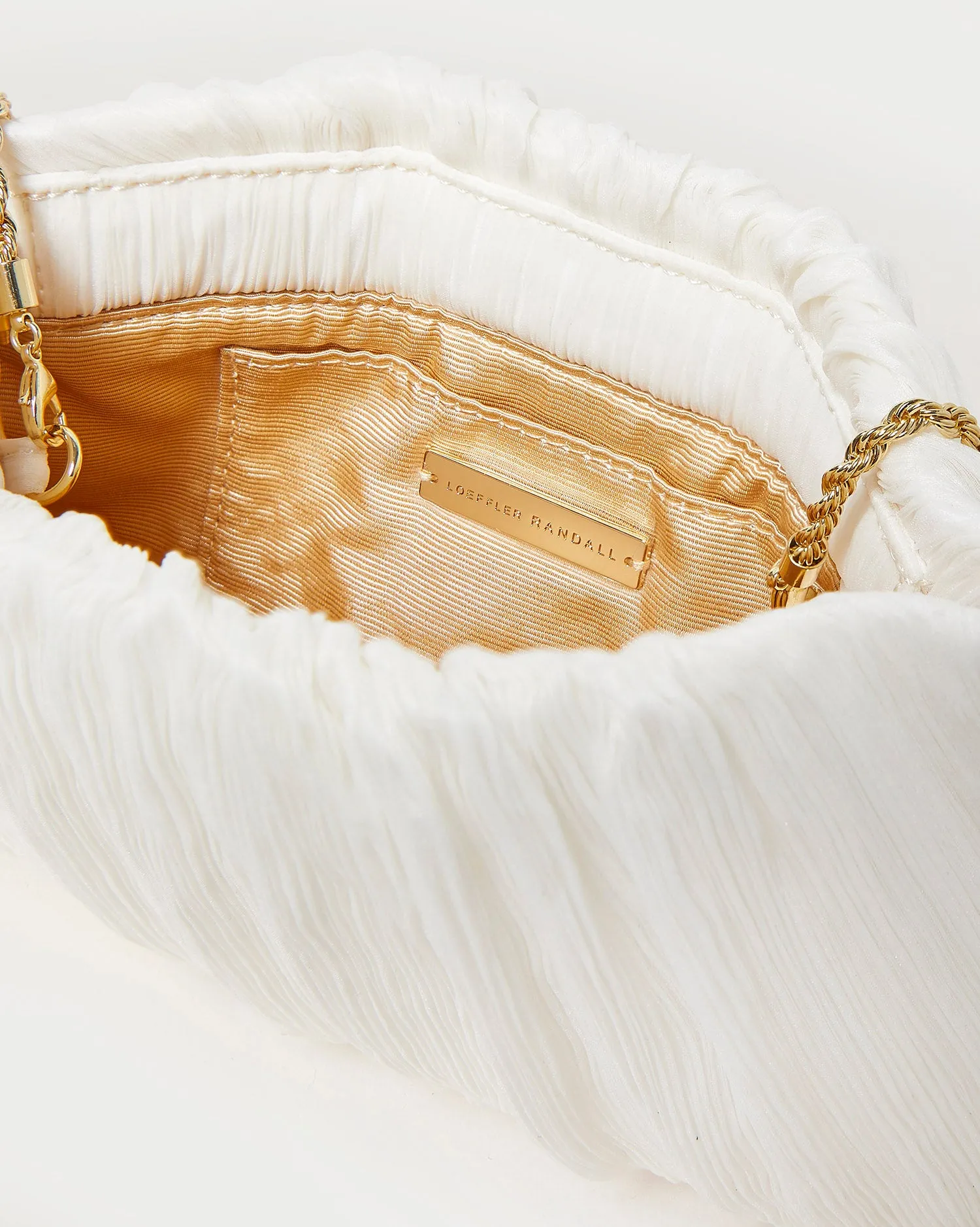 Brit Pearl Flat Pleated Clutch