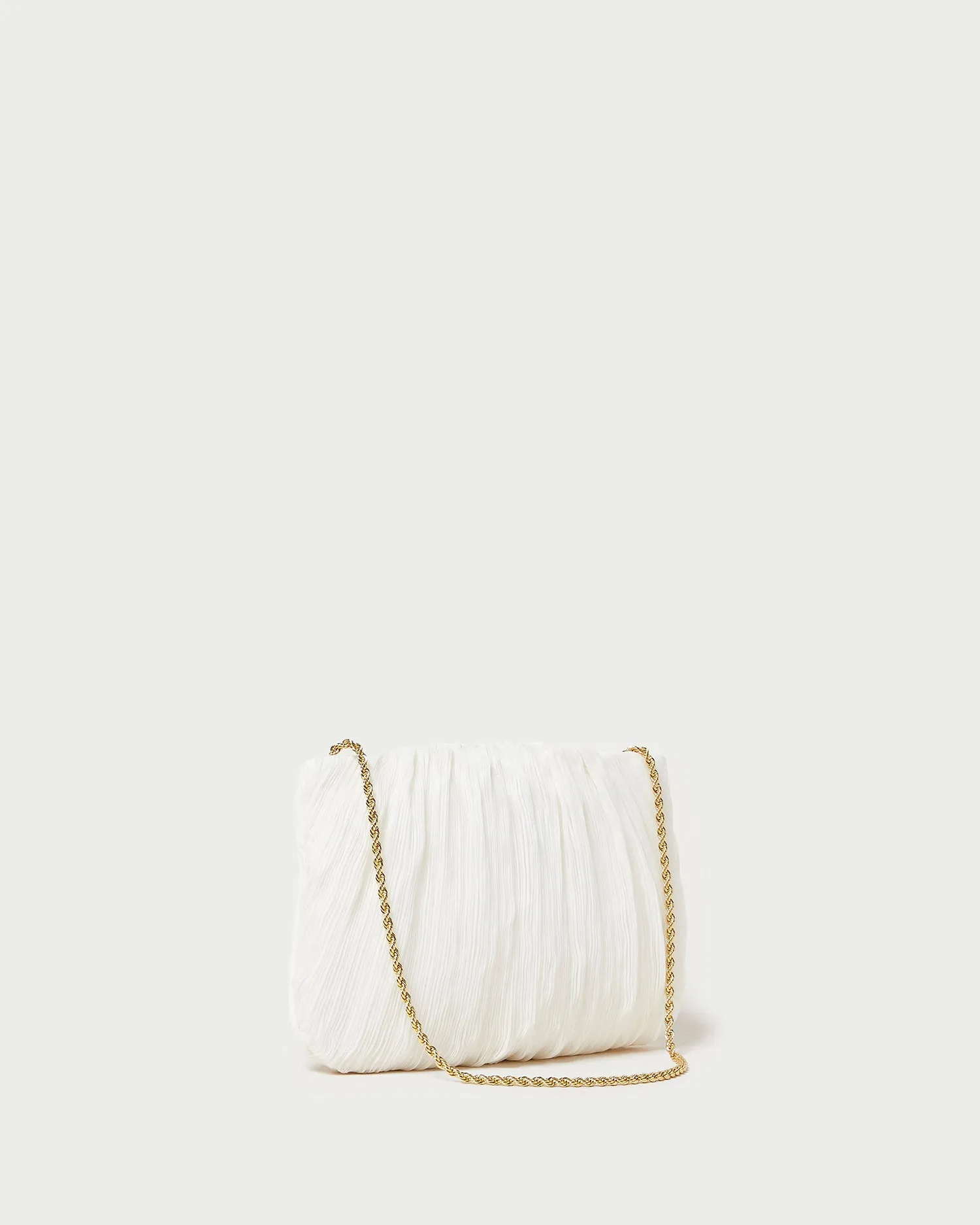 Brit Pearl Flat Pleated Clutch