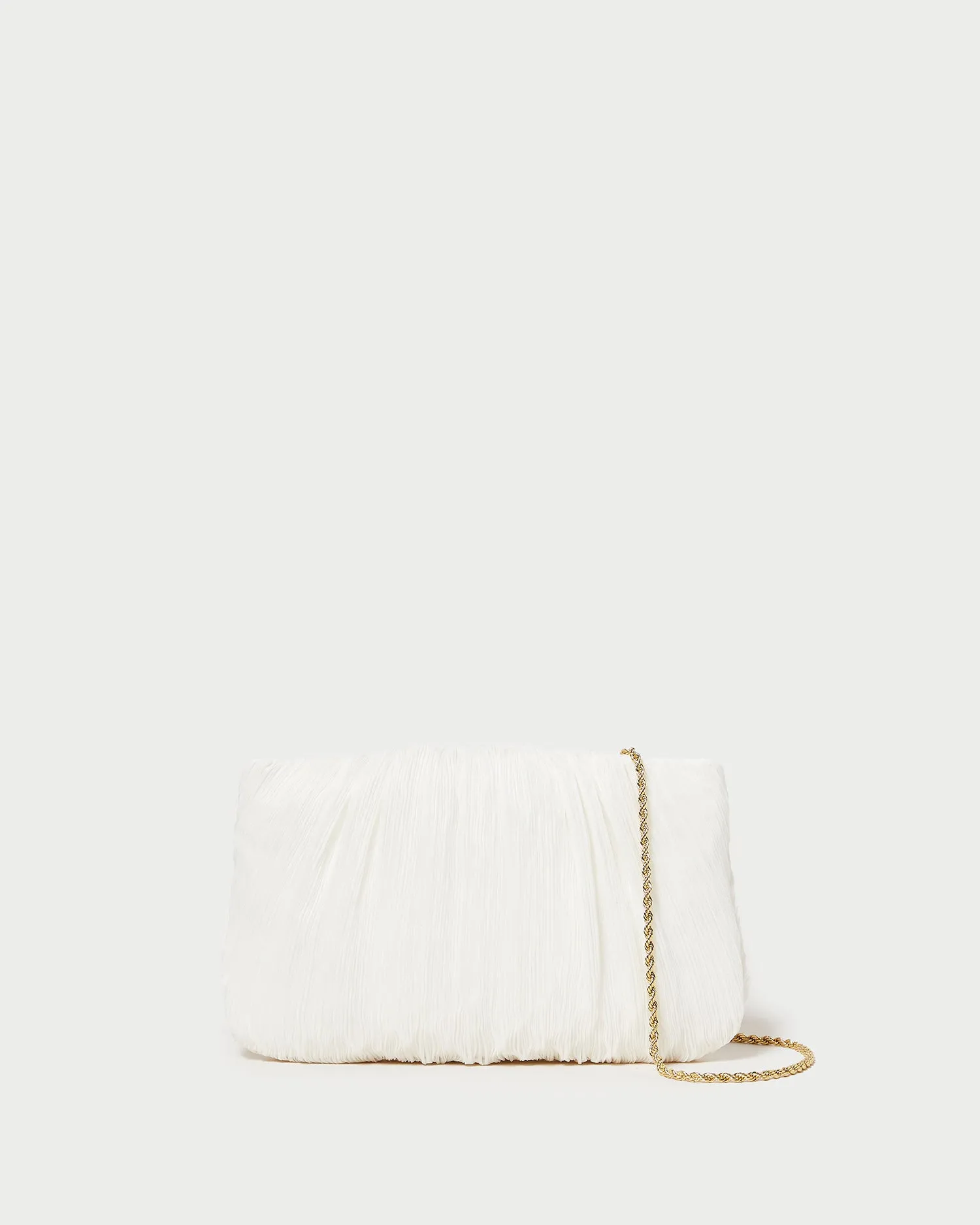 Brit Pearl Flat Pleated Clutch