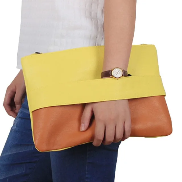 Candy Color Leather Women Bag Day