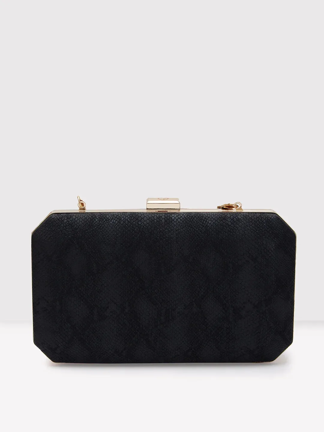 Caprese Party Merle Box Clutch Medium Black