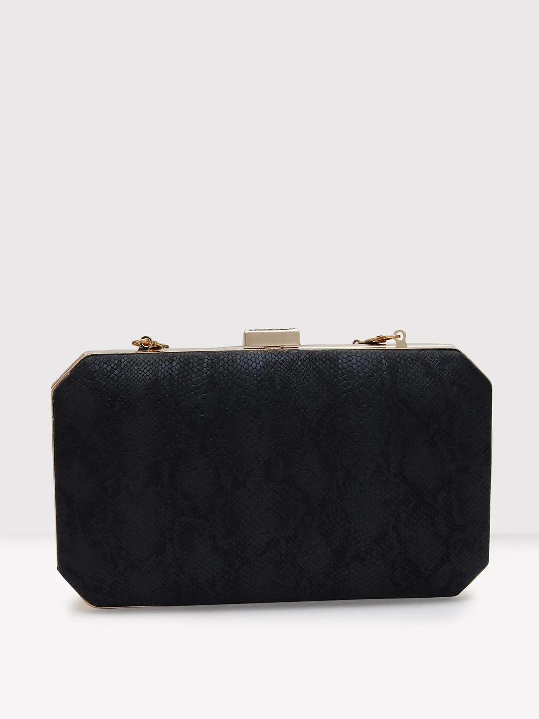 Caprese Party Merle Box Clutch Medium Black