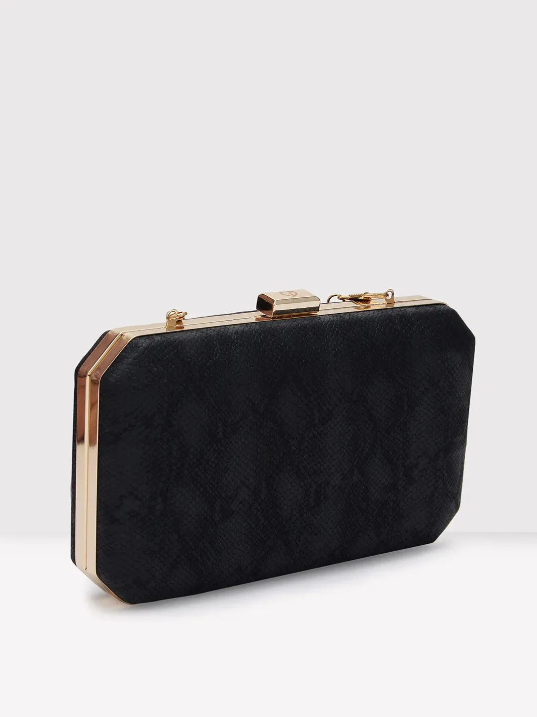 Caprese Party Merle Box Clutch Medium Black