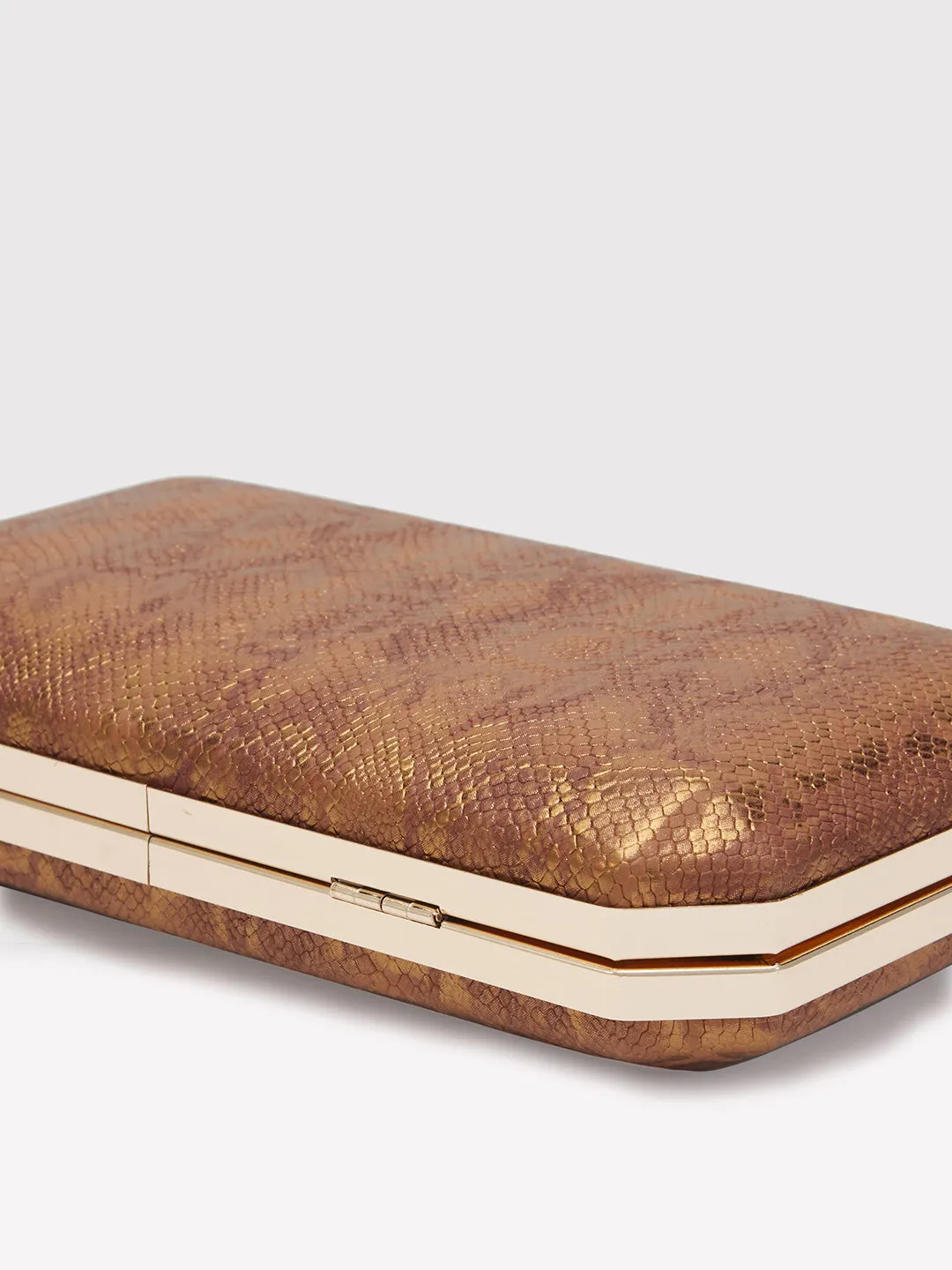 Caprese Party Merle Box Clutch Medium Copper