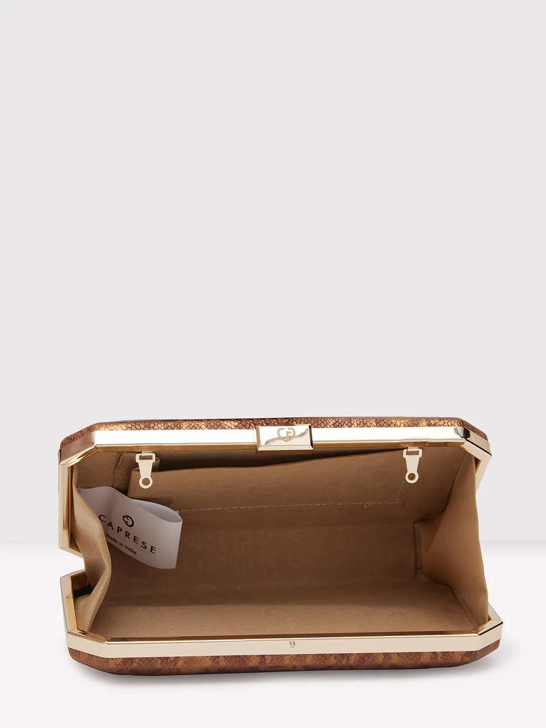 Caprese Party Merle Box Clutch Medium Copper