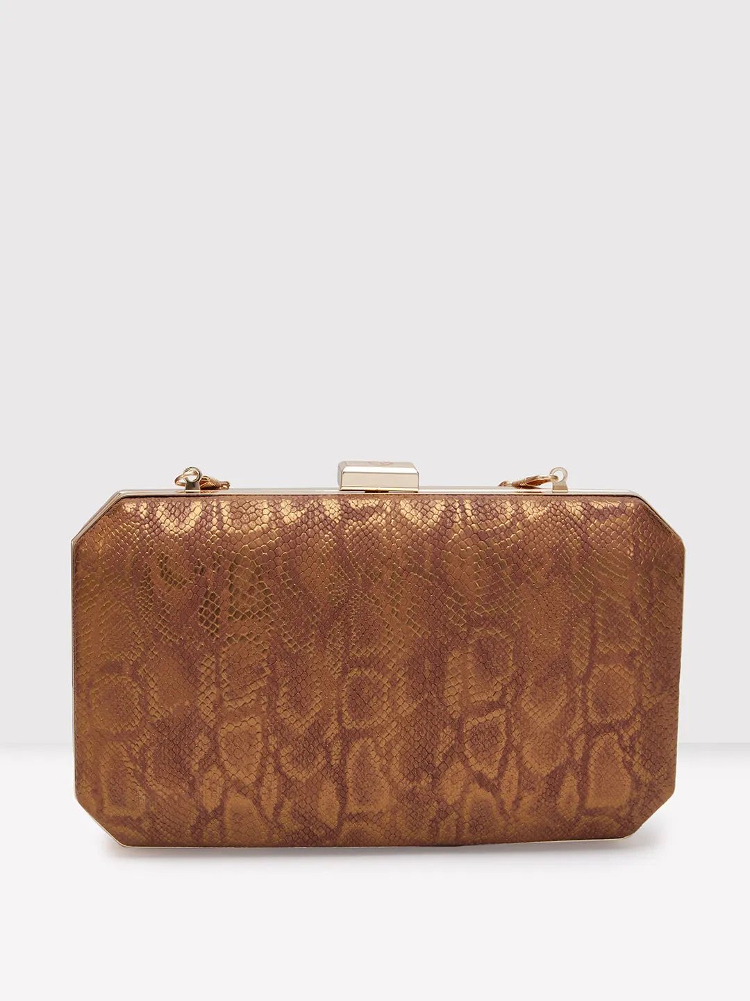Caprese Party Merle Box Clutch Medium Copper