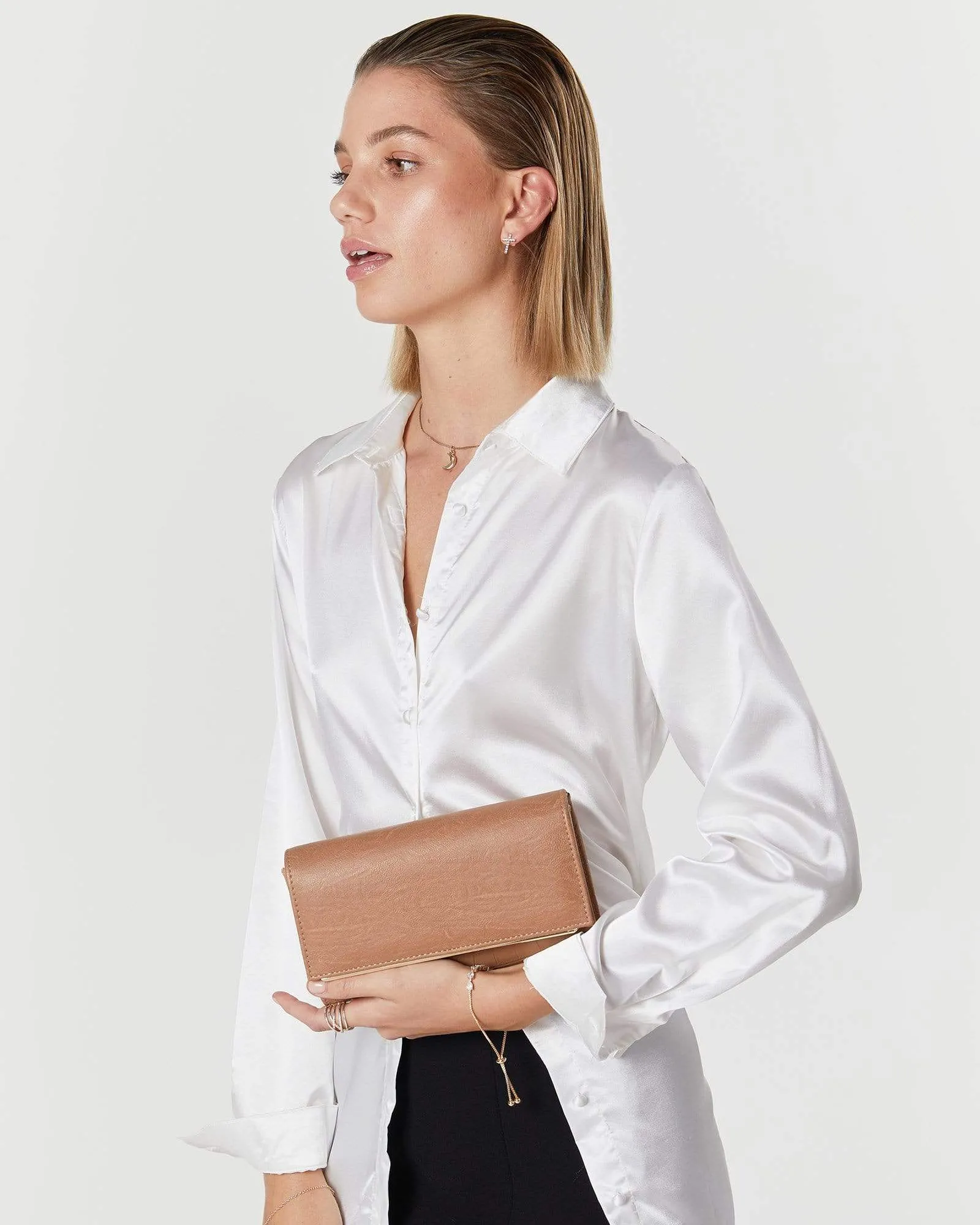 Caramel Serenity Clutch Bag