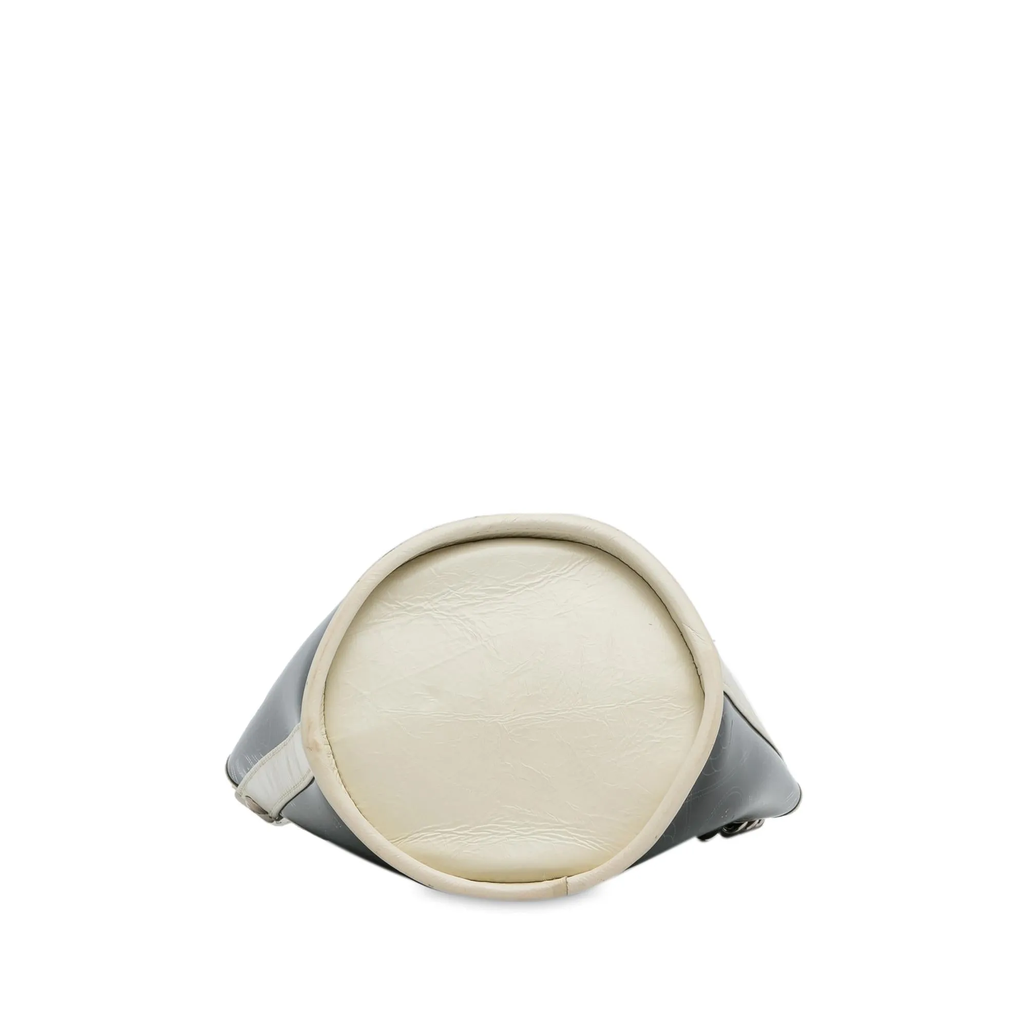 Chanel Crumpled Calfskin PVC Camellia Bucket (SHG-gZFHoM)