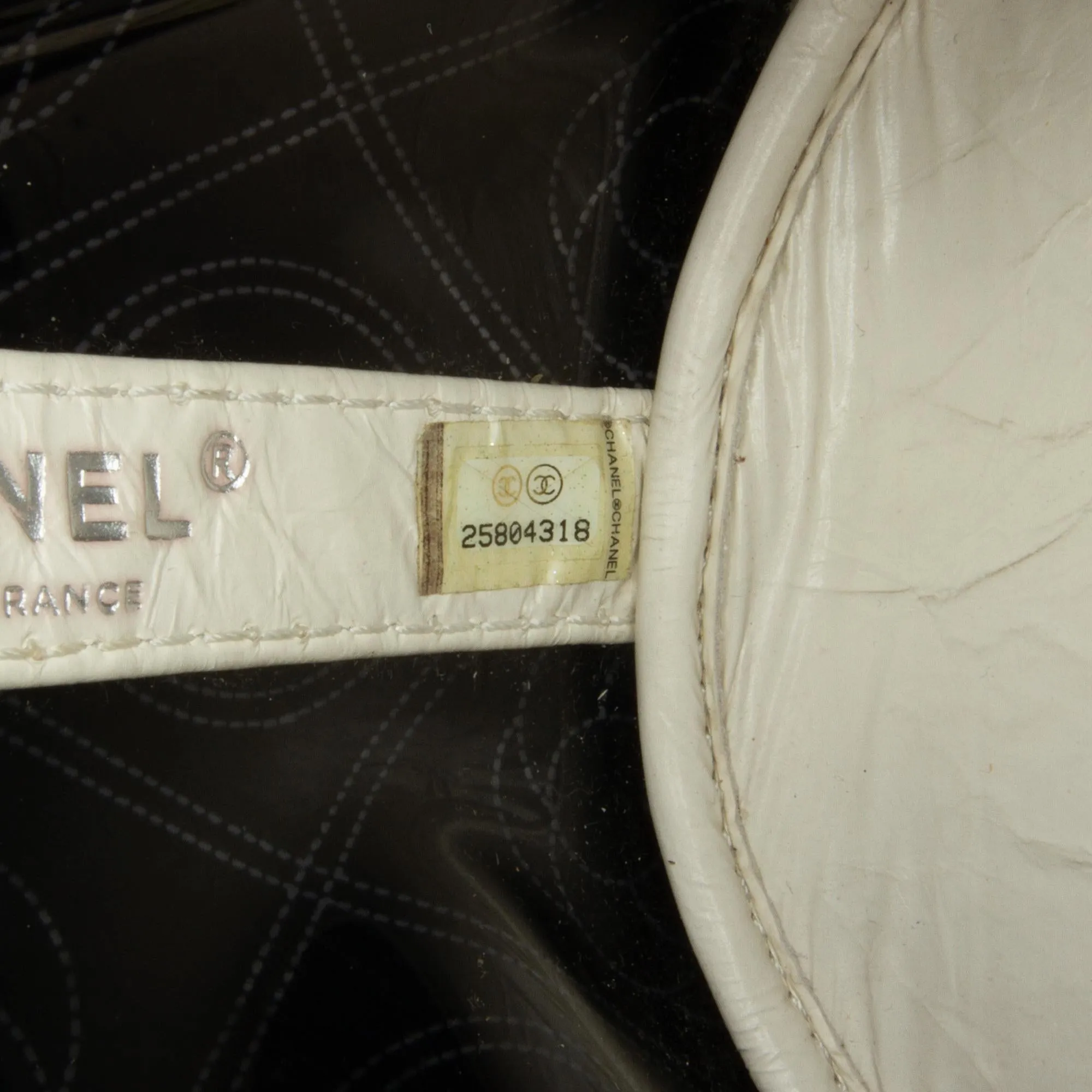 Chanel Crumpled Calfskin PVC Camellia Bucket (SHG-gZFHoM)