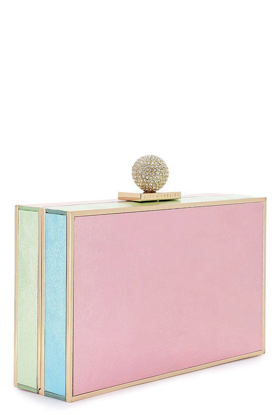 Clara Box Clutch - Metallic