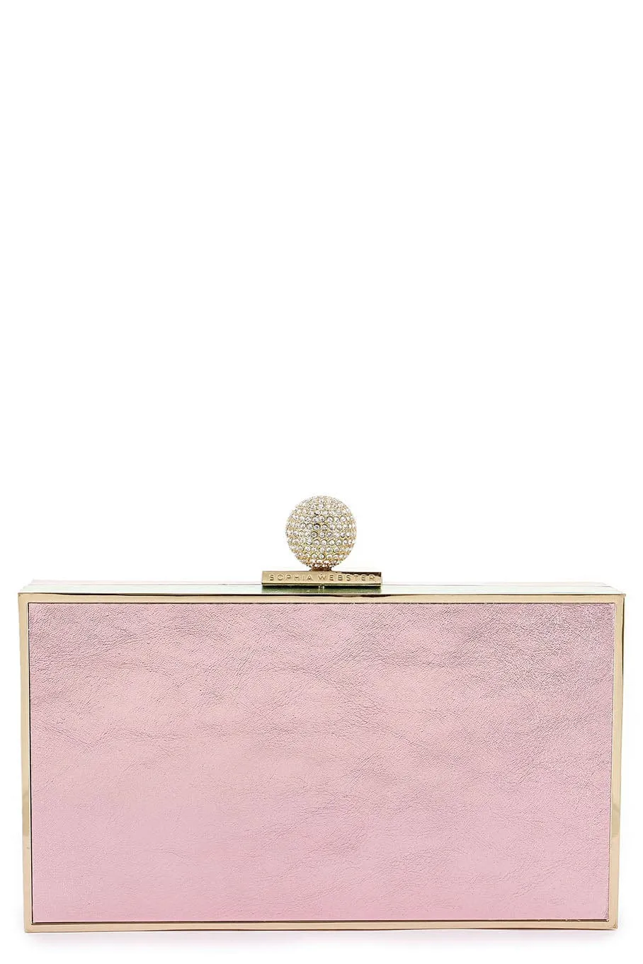 Clara Box Clutch - Metallic