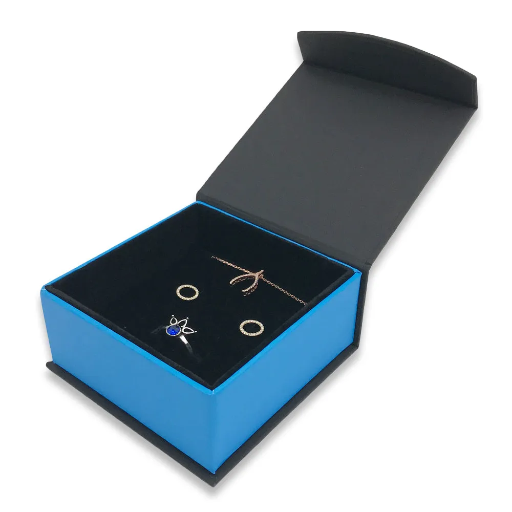 Cobalt Blue Deluxe Magnetic Flap Box