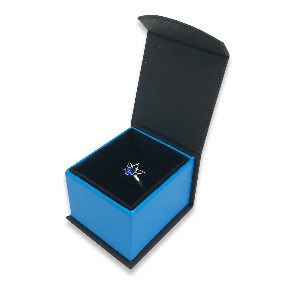 Cobalt Blue Deluxe Magnetic Flap Box