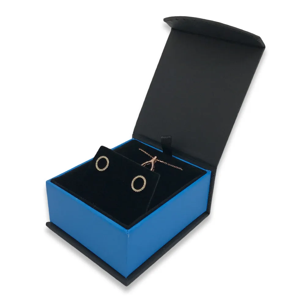 Cobalt Blue Deluxe Magnetic Flap Box