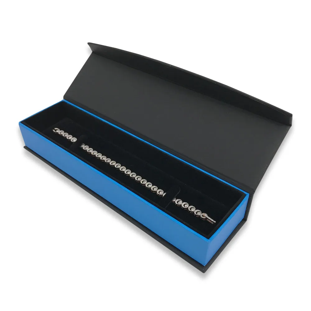 Cobalt Blue Deluxe Magnetic Flap Box