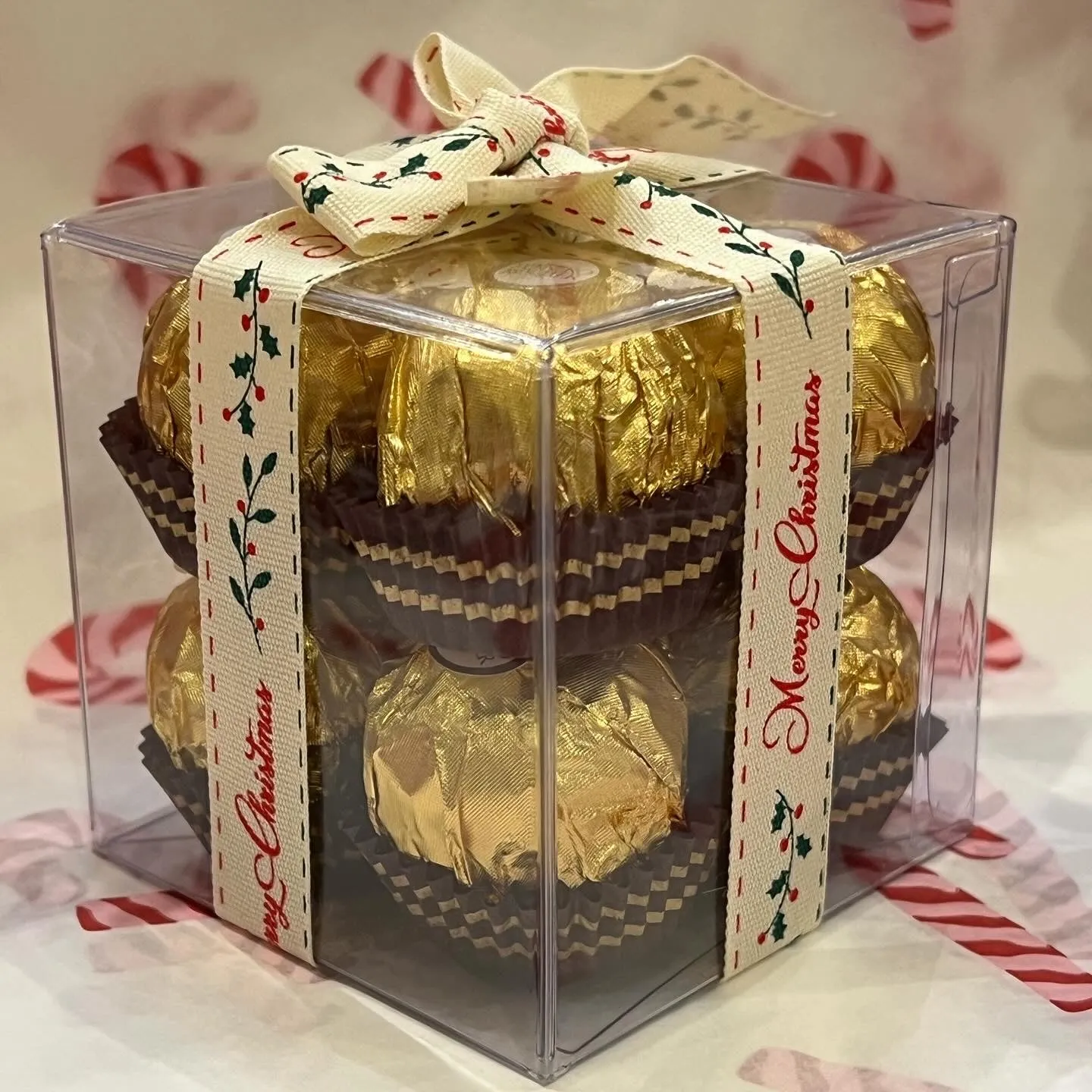 Cube Chocolate Box - Clear 70mm