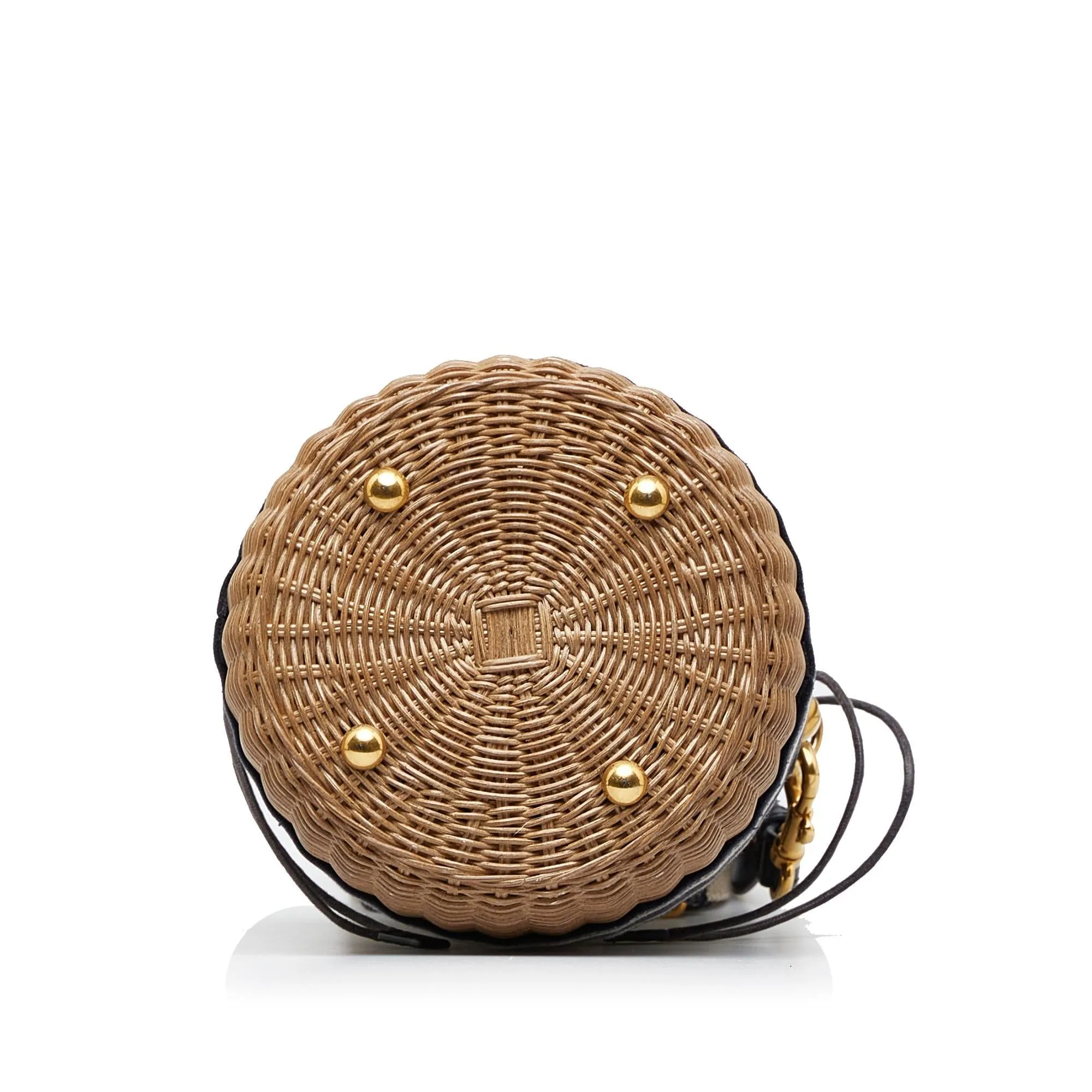 Dior Oblique Wicker Bucket Bag (SHG-o1Sr1Y)
