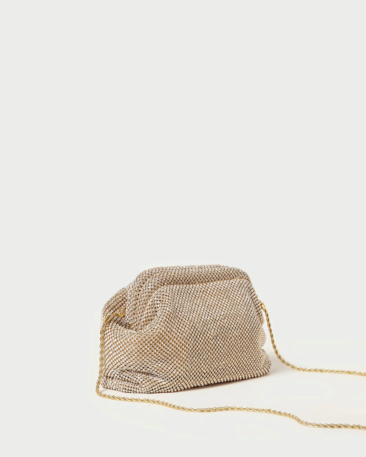 Doreen Gold Diamanté Frame Pouch