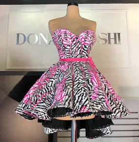 Esperanza Beautiful short Pink  Evening Dress