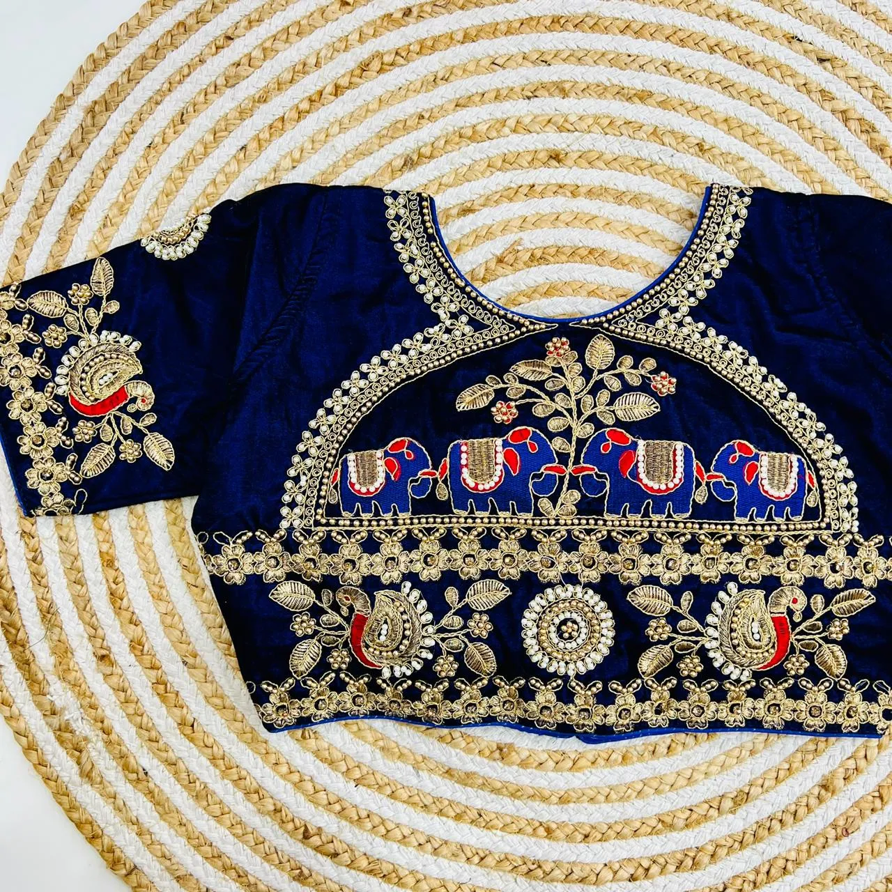 FANCY VELVET HANDWORK BRIDAL BLOUSE
