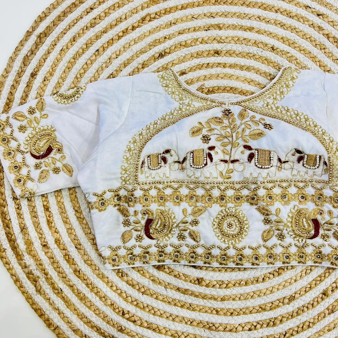 FANCY VELVET HANDWORK BRIDAL BLOUSE