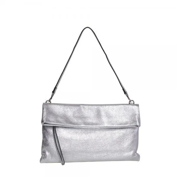 Gianni Chiarini Cherry Medium Silver Clutch Bag