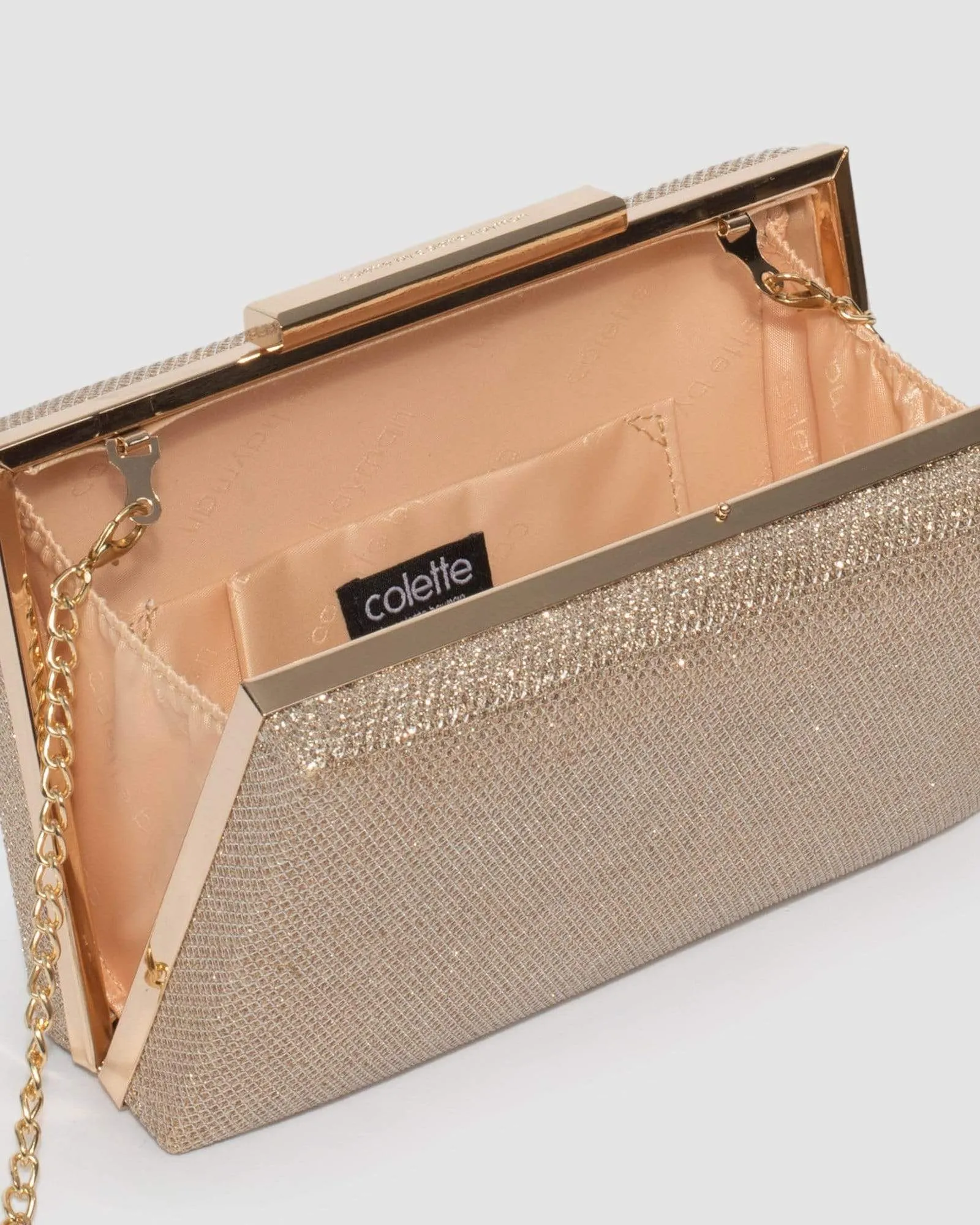 Gold Jaimi Clutch Bag