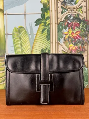 Hermés jige MM leather clutch