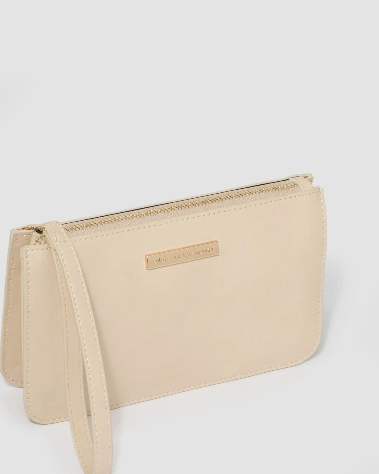 Ivory Willow Wristlet Clutch Bag