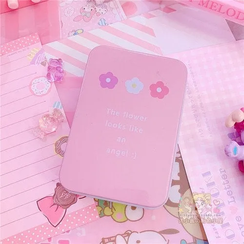 Kawaii Colored Mini Tin Storage Box