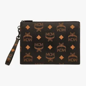MCM Aren Wristlet Zip Pouch in Maxi Visetos