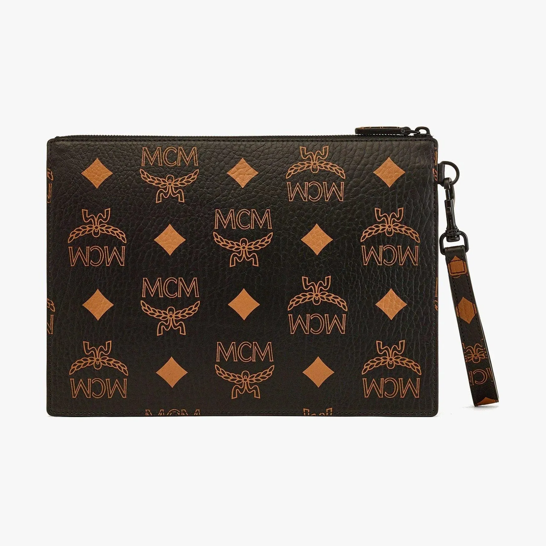 MCM Aren Wristlet Zip Pouch in Maxi Visetos
