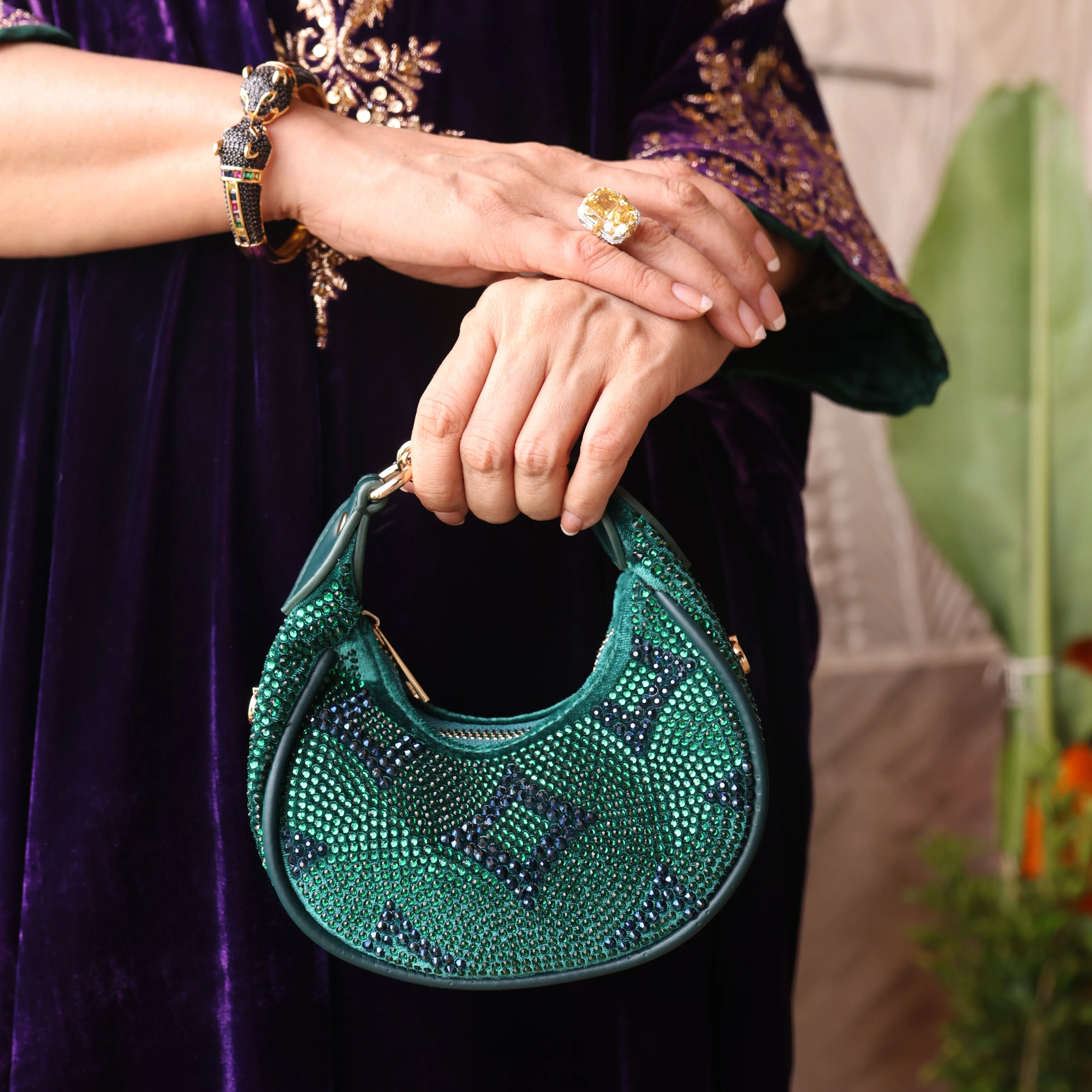 Mehfil Green Moon Bag