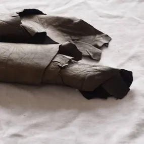 Metallic Bronze Brown Leather Hide