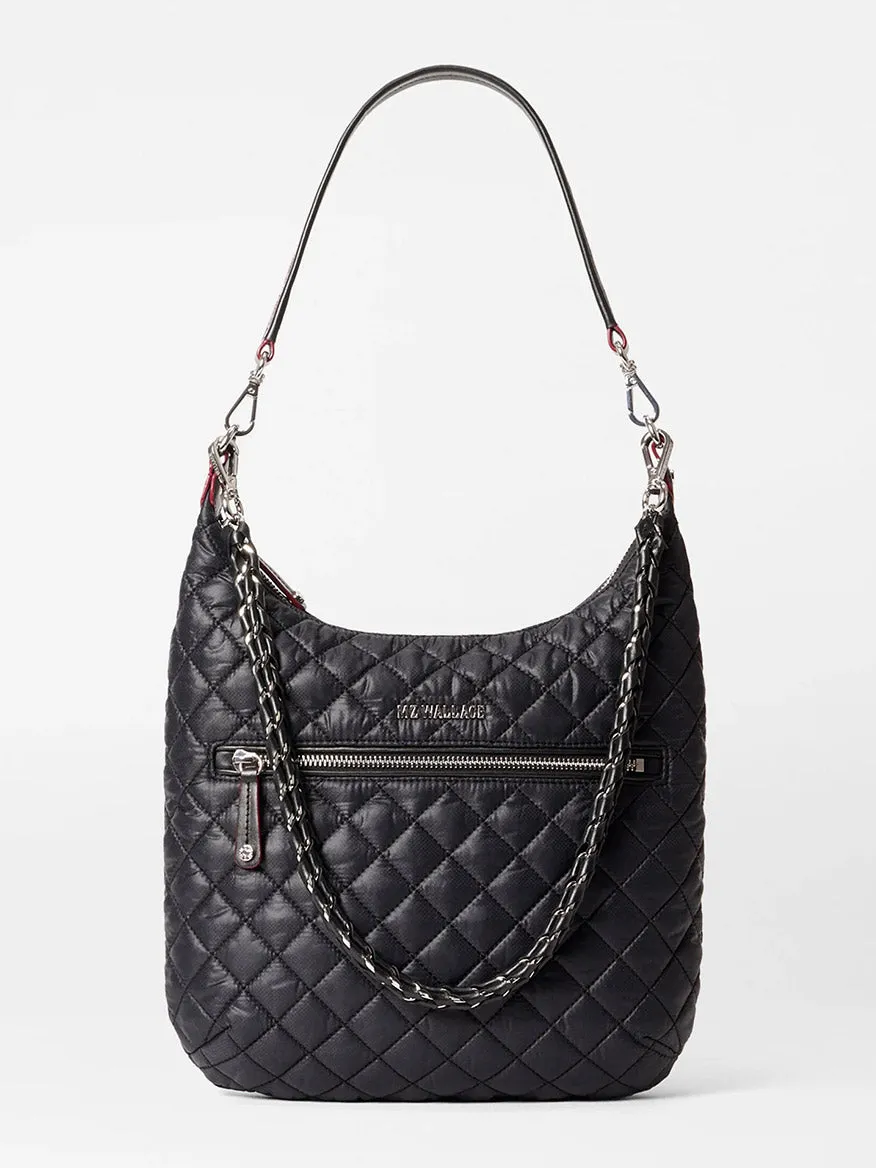 MZ Wallace Crosby Sienna in Black Oxford