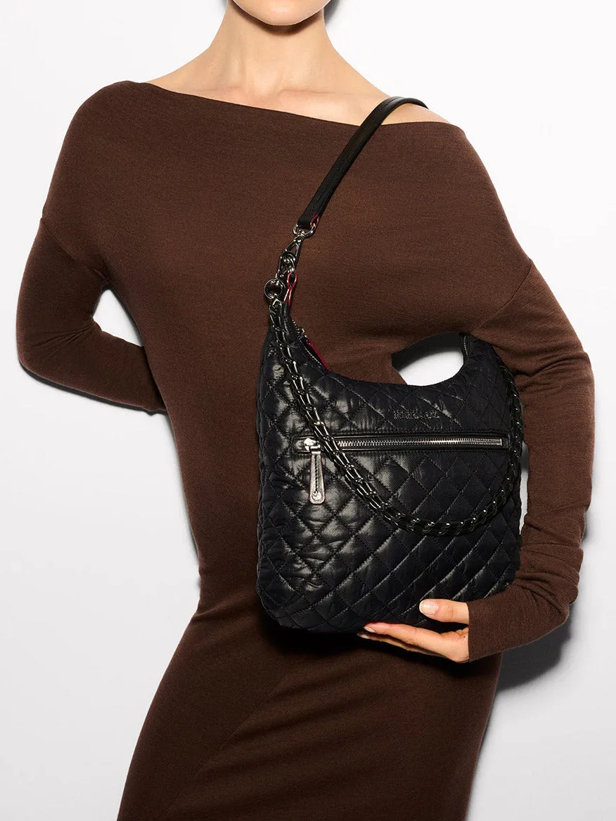 MZ Wallace Crosby Sienna in Black Oxford