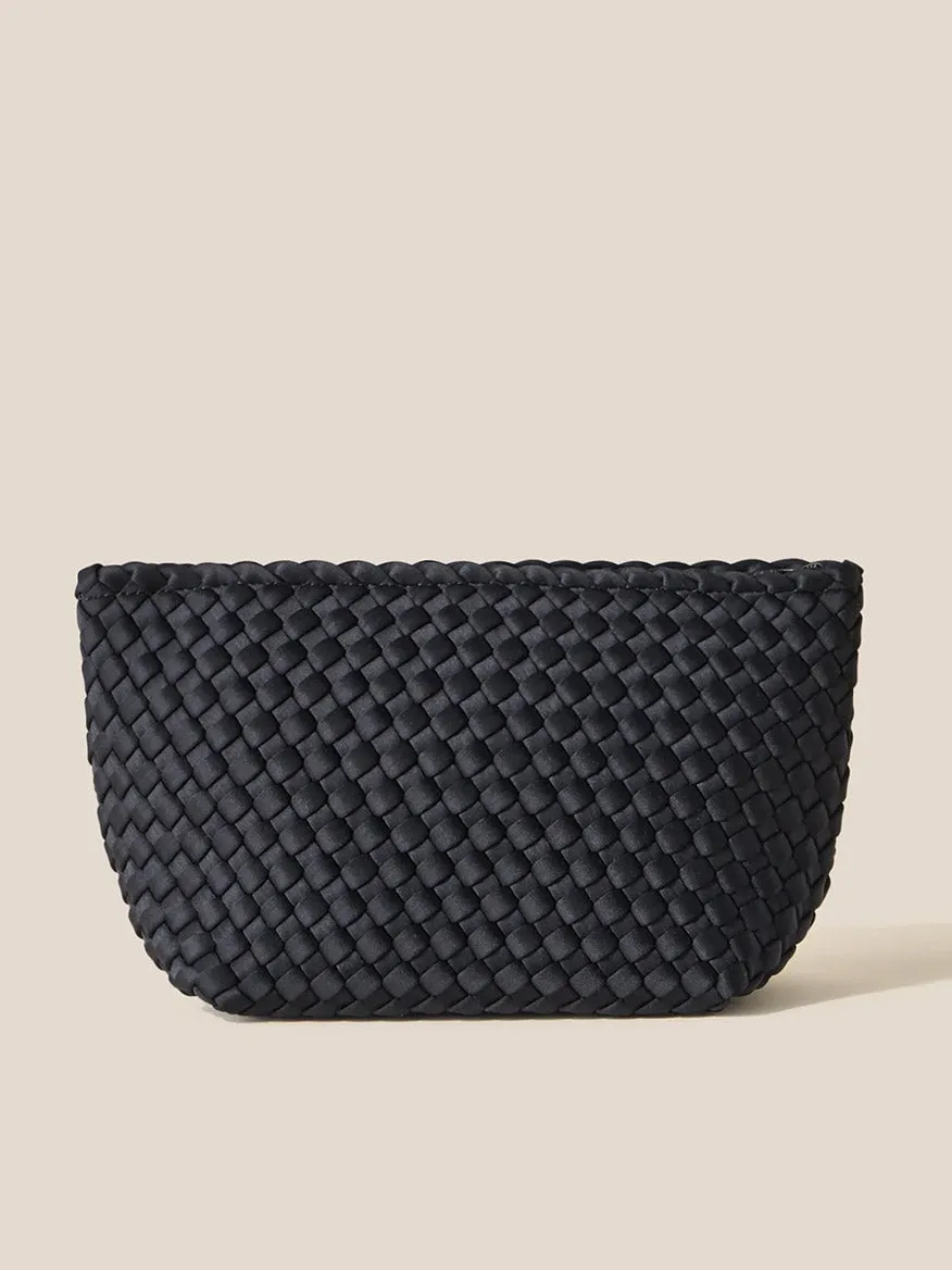 Naghedi Portofino Cosmetic Clutch in Solid Onyx