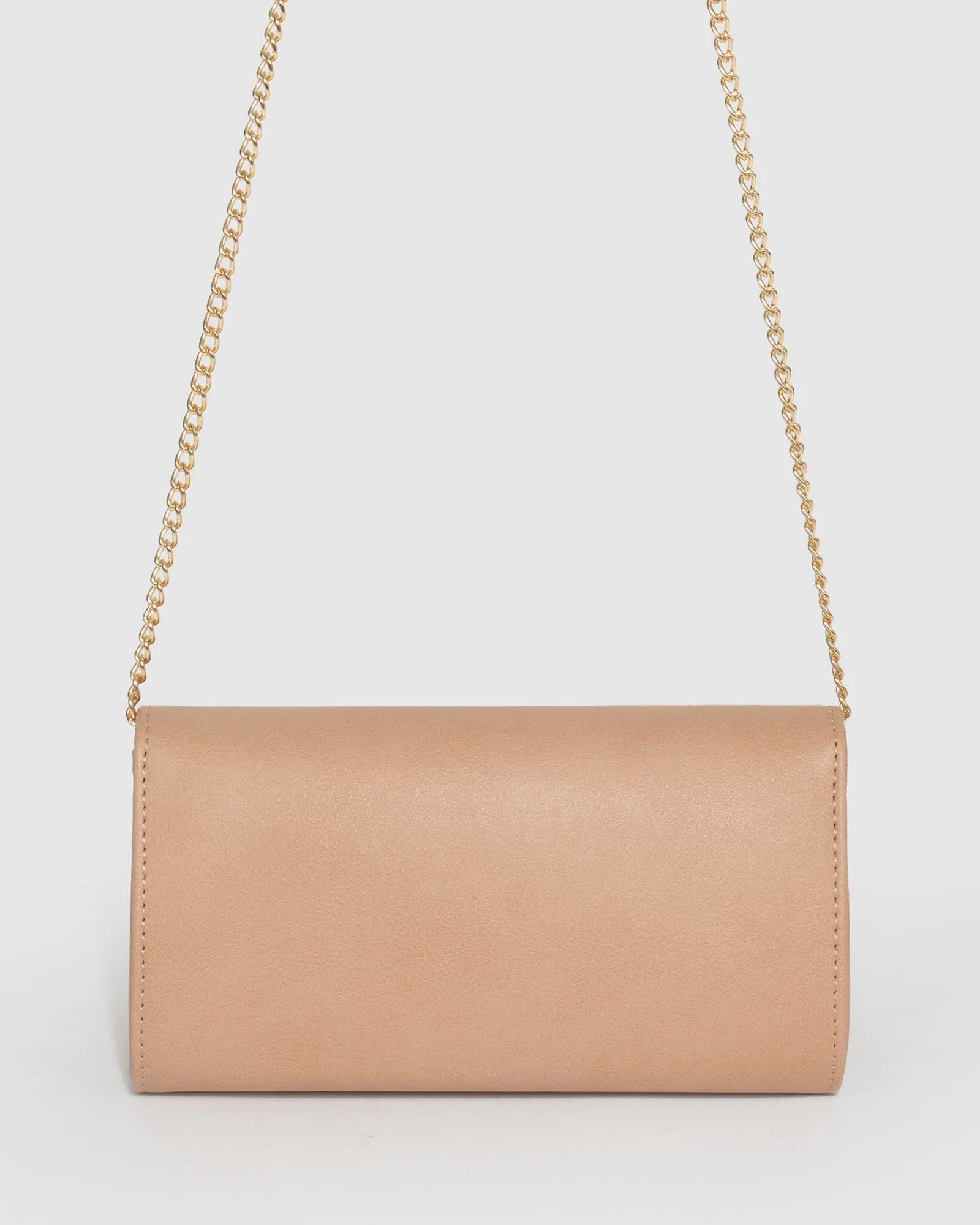 Nude Henrietta Wave Clutch Bag