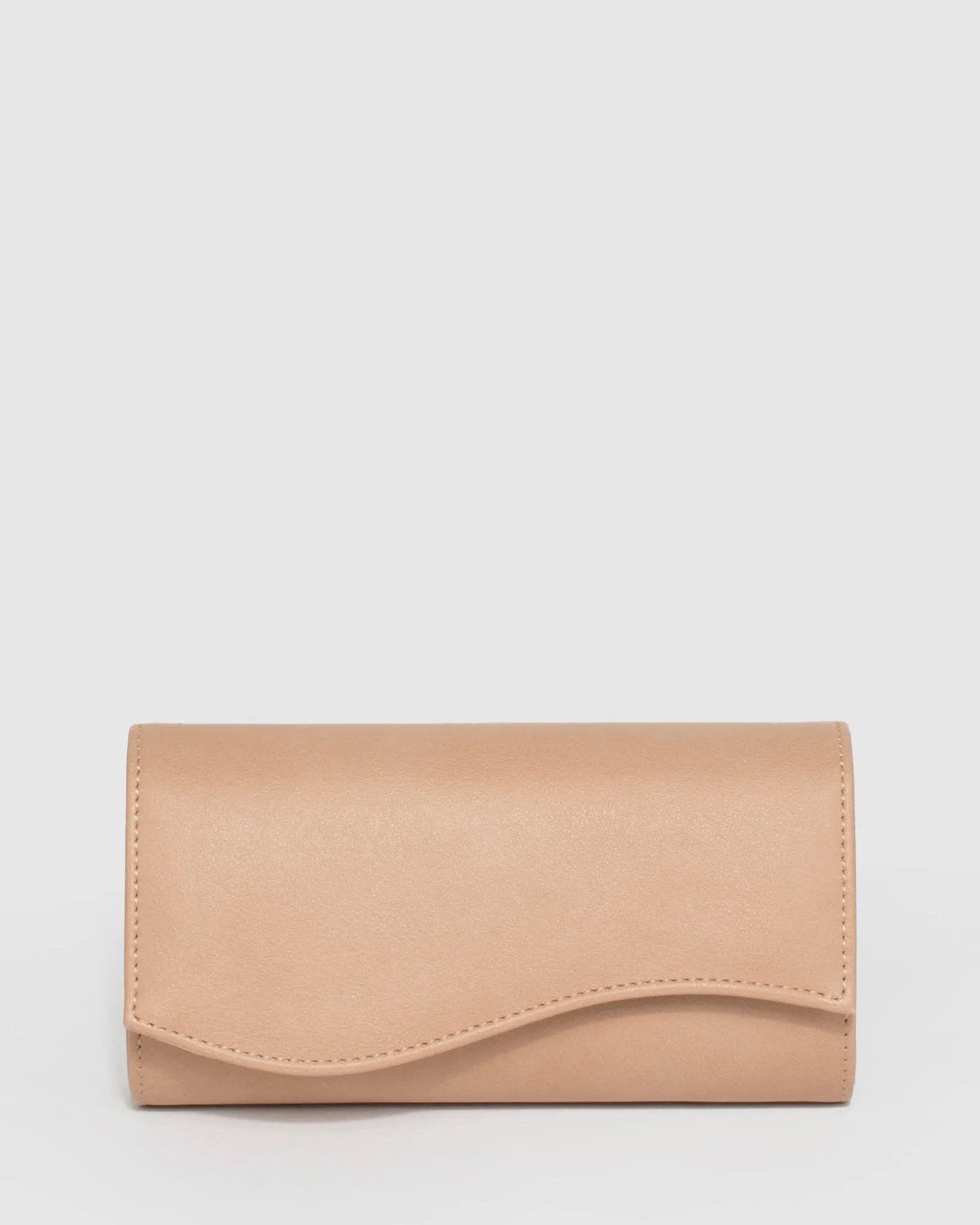 Nude Henrietta Wave Clutch Bag