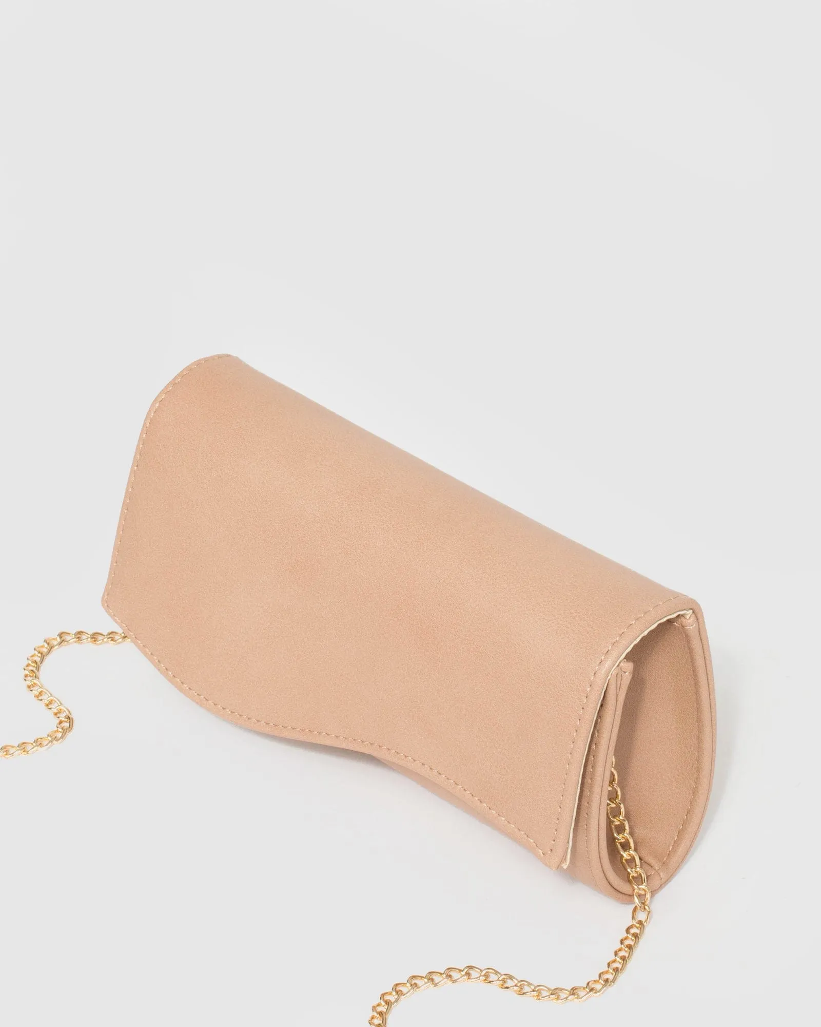 Nude Henrietta Wave Clutch Bag