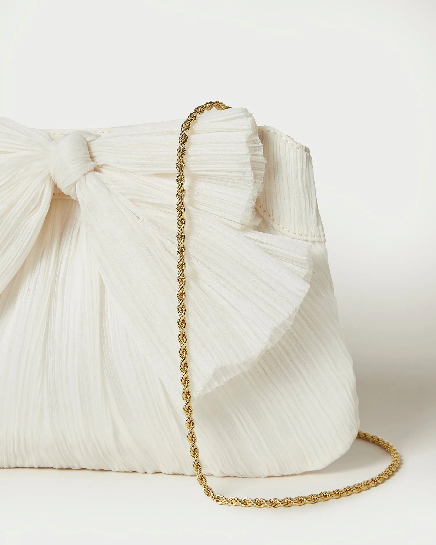 Rayne Pearl Bow Clutch