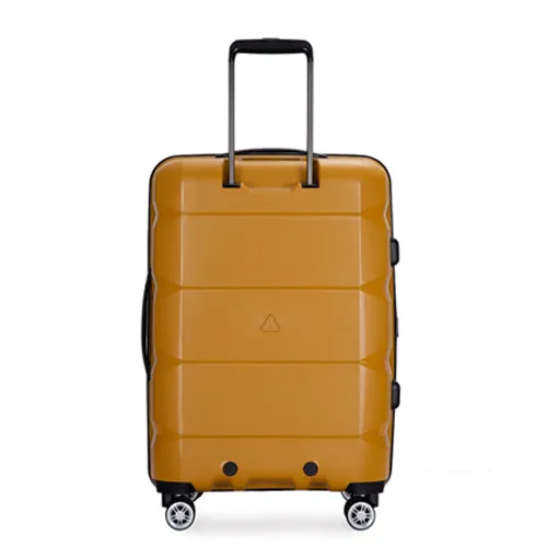 Richland Fashion Hand Luggage Lightweight PP Hard Shell Trolley Expandable Travel Suitcase with 4 Wheels - Medium 24"